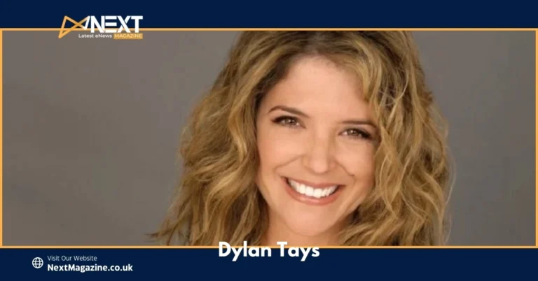 Dylan Tays with wavy blonde hair against a neutral background.