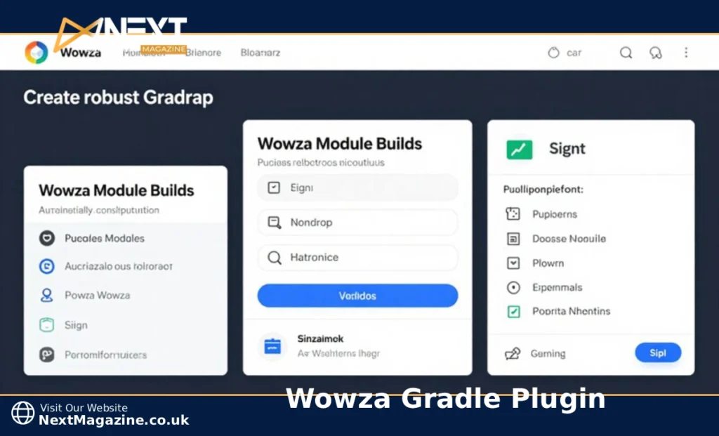 Developer using Wowza Gradle Plugin to automate streaming engine module deployment on computer screen