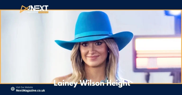 Lainey Wilson's Height and he is wearing a vibrant blue hat, smiling confidently at an event, showcasing her signature country style.