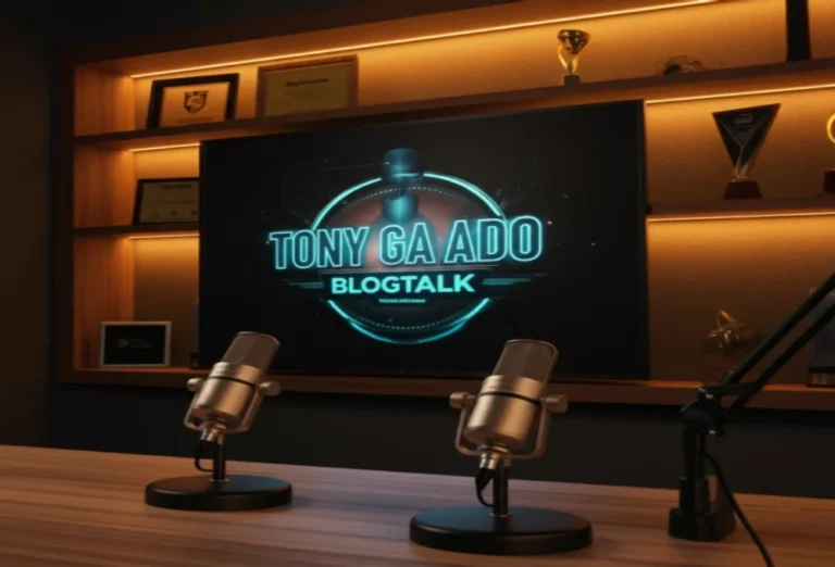 Tony Gagado Blogtalk hosting his popular online radio show on BlogTalkRadio