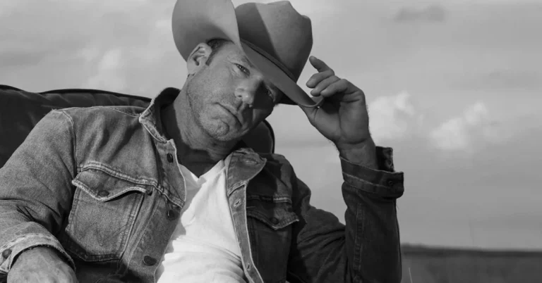 Taylor Sheridan wearing a cowboy hat and denim jacket, the successful creator behind Yellowstone whose net worth reached $70 million through his TV empire and ranch investments.RetryClaude can make mistakes. Please double-check responses.