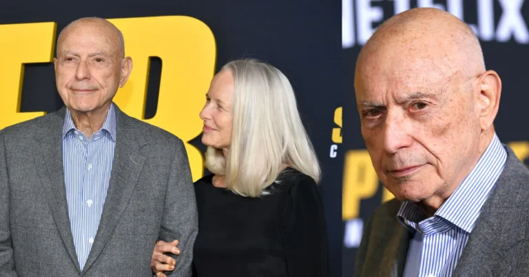 Jeremy Yaffe supporting Alan Arkin at movie premiere event in Hollywood