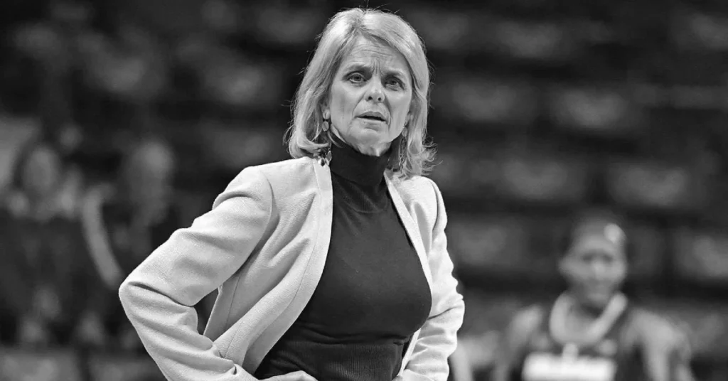 Kim Mulkey LSU basketball coach discussing her husband Randy Robertson and family life during coaching career