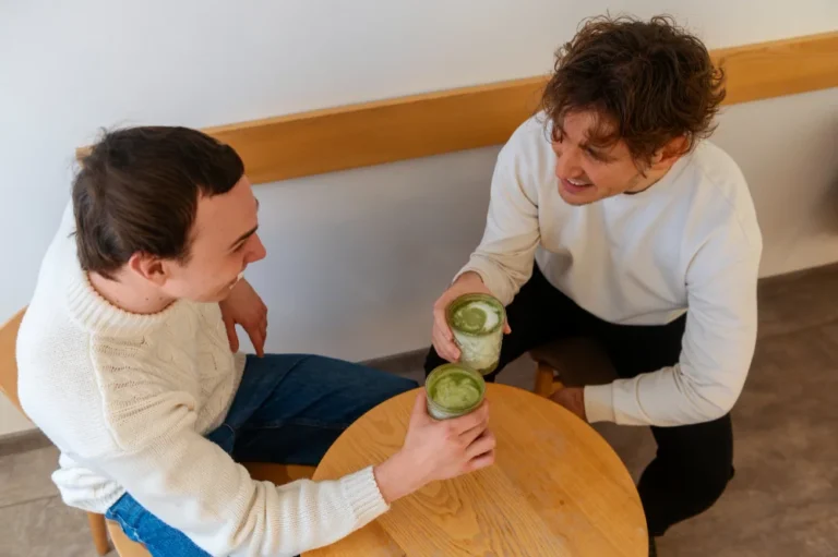 Person in recovery finding support to stay sober after detox