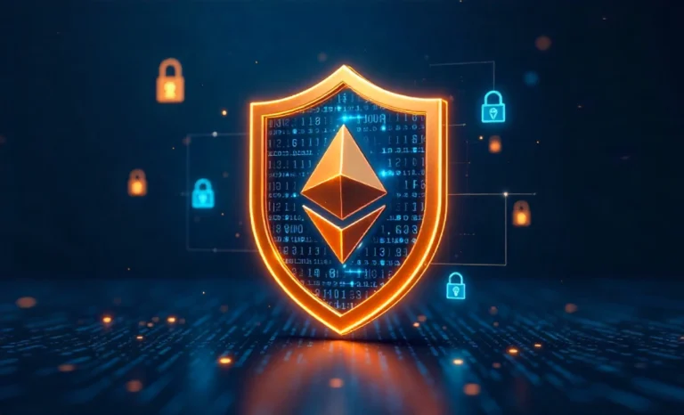 iCryptox.com security features showing digital shield protecting cryptocurrency with encryption and cold storage technology