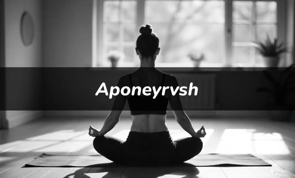 Person practicing aponeyrvsh movement combining physical exercise with mindful expression in wellness studio