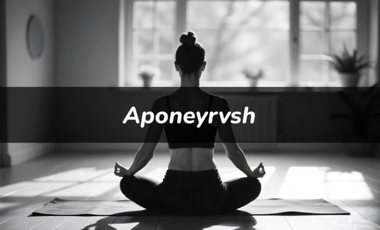 Person practicing aponeyrvsh movement combining physical exercise with mindful expression in wellness studio