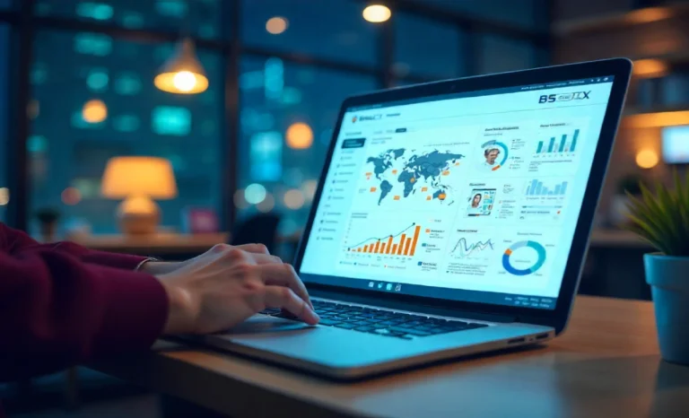 BinusCX platform dashboard showing AI-driven education and CX analytics in 2025