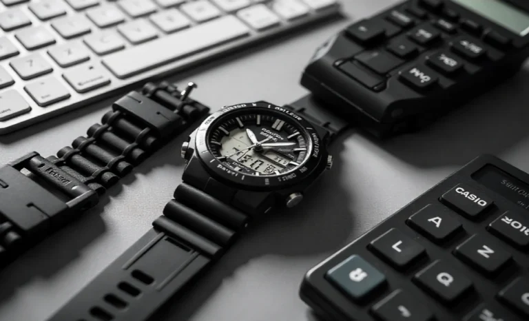 Casîo G-Shock watch and scientific calculator display showing brand's diverse technology products for 2025 complete guide