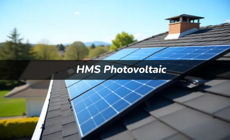 HMS photovoltaic solar panels with microinverters on residential roof showing smart monitoring technology