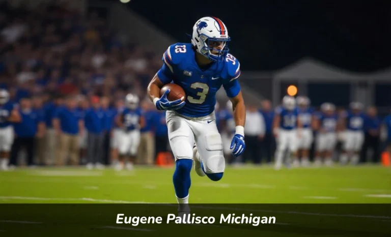 Eugene Pallisco Michigan high school football player running back at Milford High School game