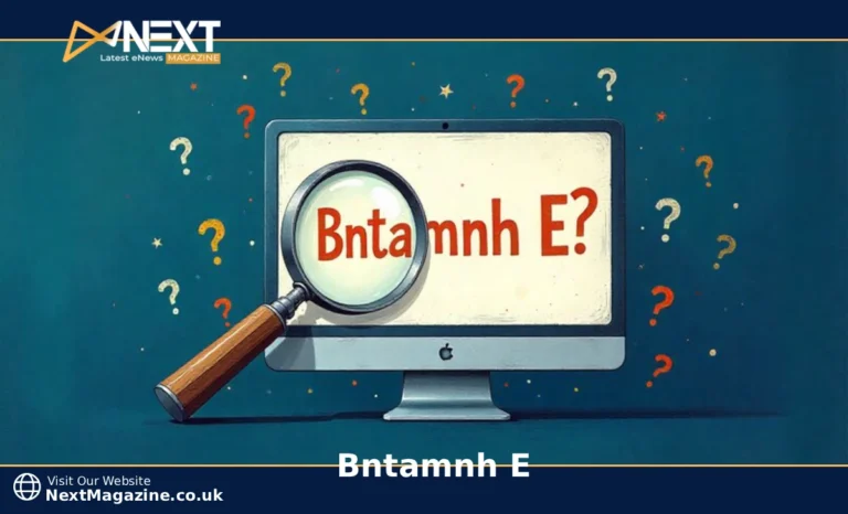 Person examining Bntamnh E search results on computer screen with magnifying glass showing question marks and warning symbols