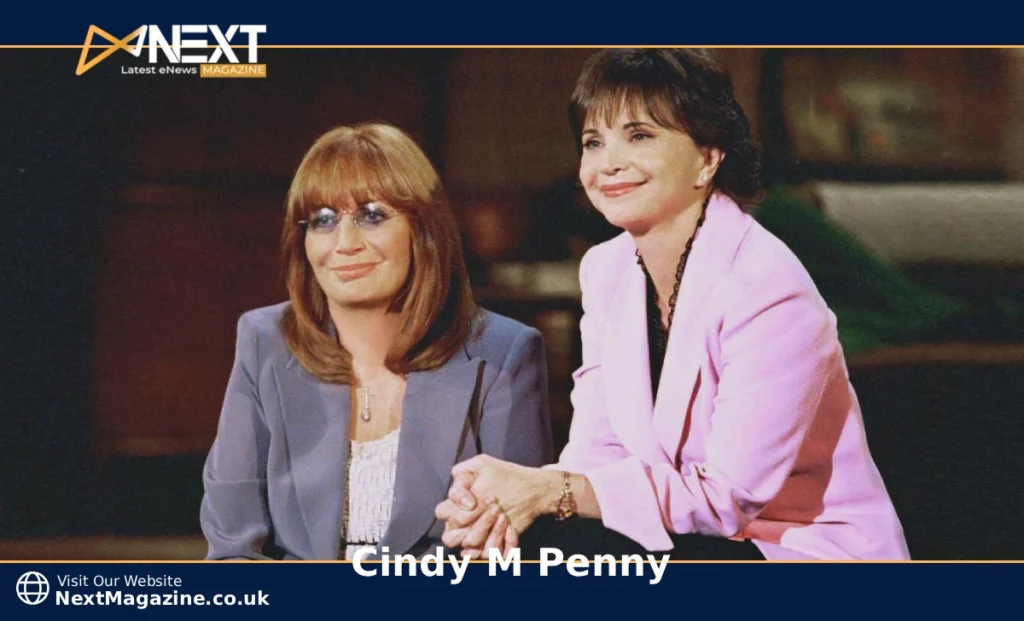 Cindy M Penny with husband Joe Penny at private event