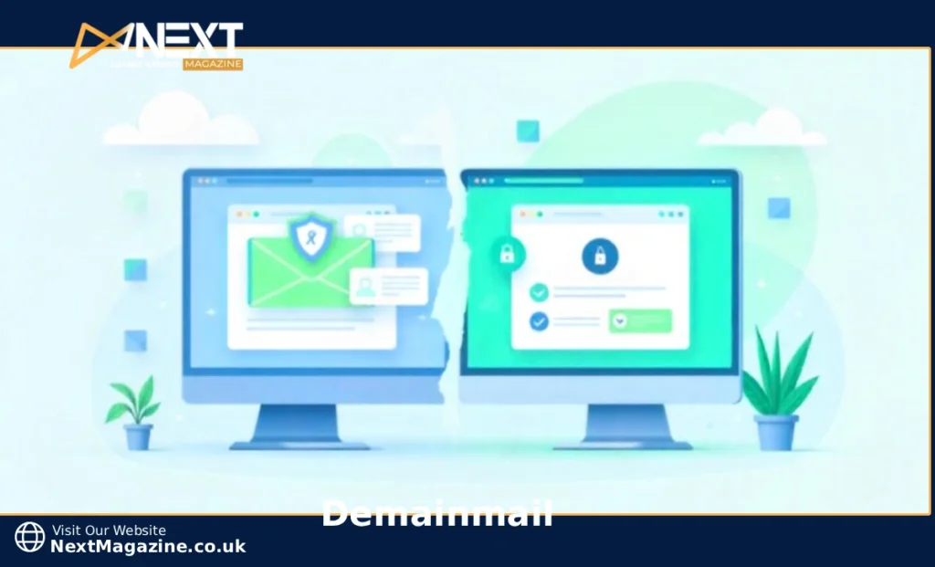Demainmail email platform dashboard showing encrypted inbox and disposable email features