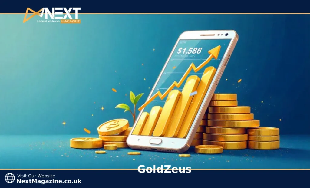 GoldZeus platform showing live gold rates tracking with price calculator and investment portfolio dashboard