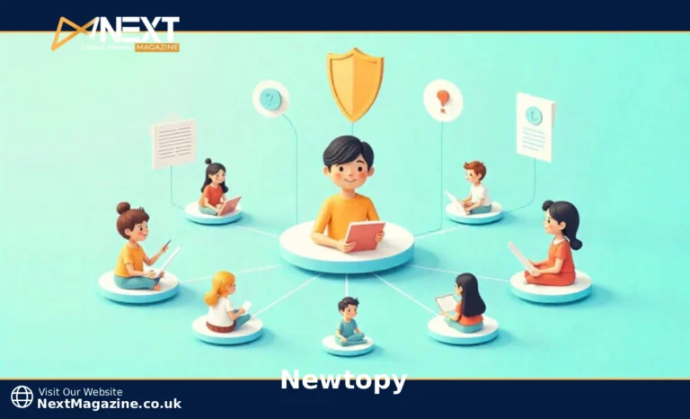Newtopy platform digital community building interface showing connected users and privacy features