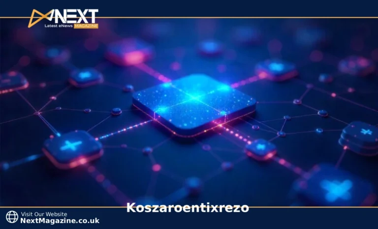 Koszaroentixrezo Explained: AI Framework for Business Growth Koszaroentixrezo AI framework visualization showing connected business systems with data automation and predictive analytics technology