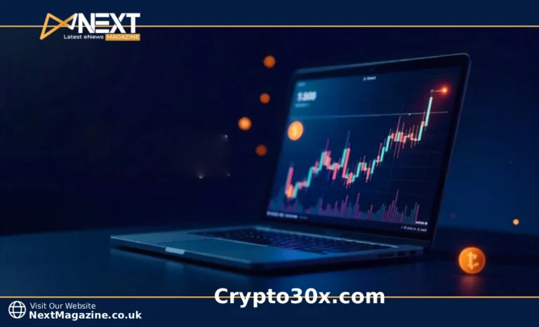 Crypto30x.com trading platform dashboard showing cryptocurrency charts with 30x leverage options and digital asset trading interface