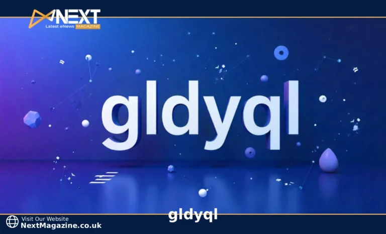 gldyql digital identifier shown on modern tech background with social media and coding symbols