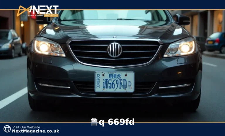 鲁Q 669FD Chinese license plate from Shandong Province showing blue background with white characters
