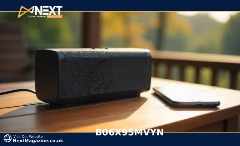 B06X95MVYN: What This Anker Speaker Code Really Means Anker Soundcore Bluetooth speaker B06X95MVYN with 24 hour battery on wooden table with smartphone