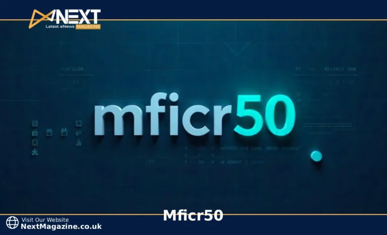 mficr50 system identifier displayed on digital interface with database connections and code elements