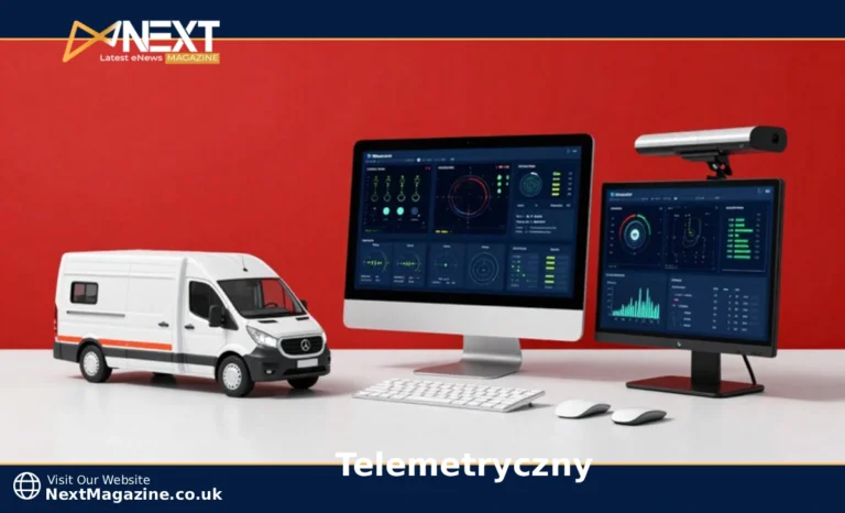 Telemetryczny systems dashboard displaying real-time sensor data and GPS tracking for remote monitoring