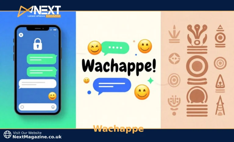 Wachappe Explained: Platform, Slang, or Cultural Term? Wachappe meanings explained through three visual sections showing messaging platform app interface, digital greeting slang, and cultural tradition symbols