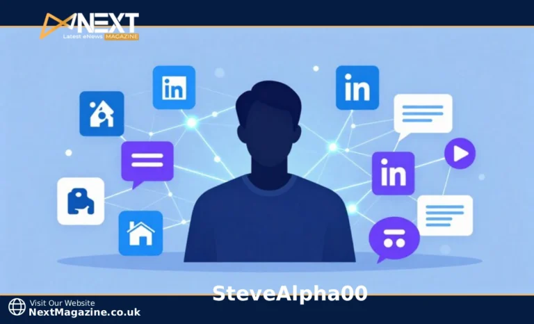 SteveAlpha00 digital persona concept showing person building online identity on multiple platforms