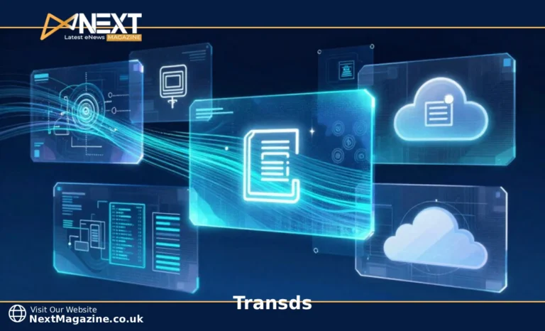 Transds data integration framework showing connected systems with real-time data flow between cloud platforms and databases