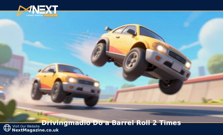 Drivingmadio Do a Barrel Roll 2 Times: How to Land the Double Spin Car performing double barrel roll stunt in Drivingmadio browser game with ramp and motion effects