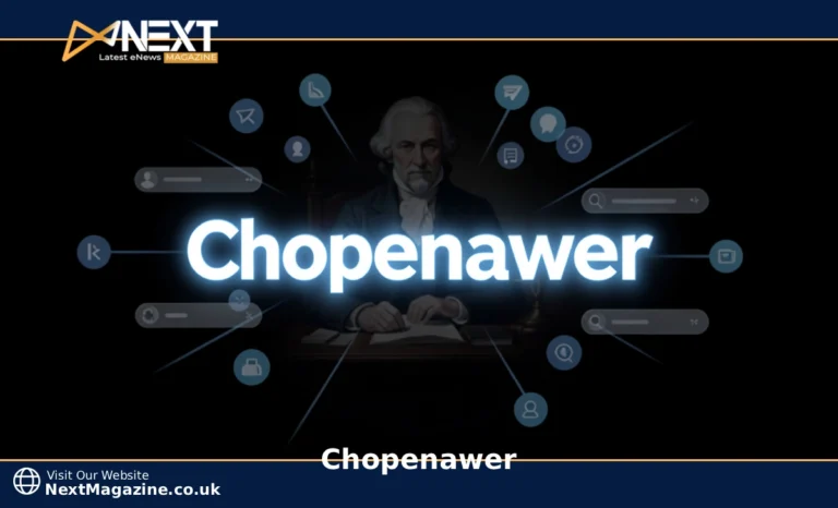 Chopenawer meaning and origin shown as a glowing digital word surrounded by social media search elements