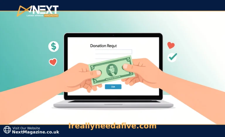 What Is Ireallyneedafive.com and How Does It Work in 2026 Person using ireallyneedafive.com to send a small five dollar donation online