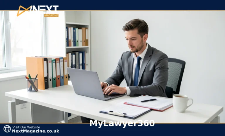 MyLawyer360 Review 2026: Features, Pricing & Is It Right for Your Firm? Lawyer using MyLawyer360 practice management software to manage cases and client files on a laptop