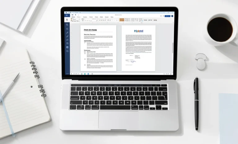WPS Office templates and PDF tools displayed on a laptop screen for faster document creation and file sharing