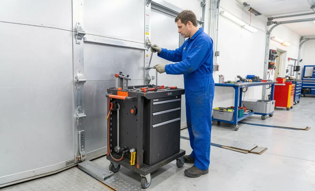 Professional Ausbeulstation mobile dent repair workstation in auto body shop