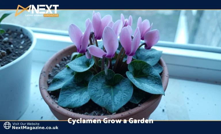 How to Cyclamen Grow a Garden: A Complete Guide Healthy cyclamen plant with pink flowers in a terracotta pot on a bright windowsill for cyclamen care guide