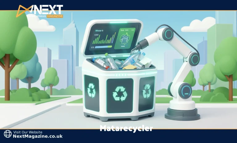 What Is Matarecycler? Smart Recycling and How It Works in 2026 smart recycling bin with AI sensors sorting plastic metal and paper waste