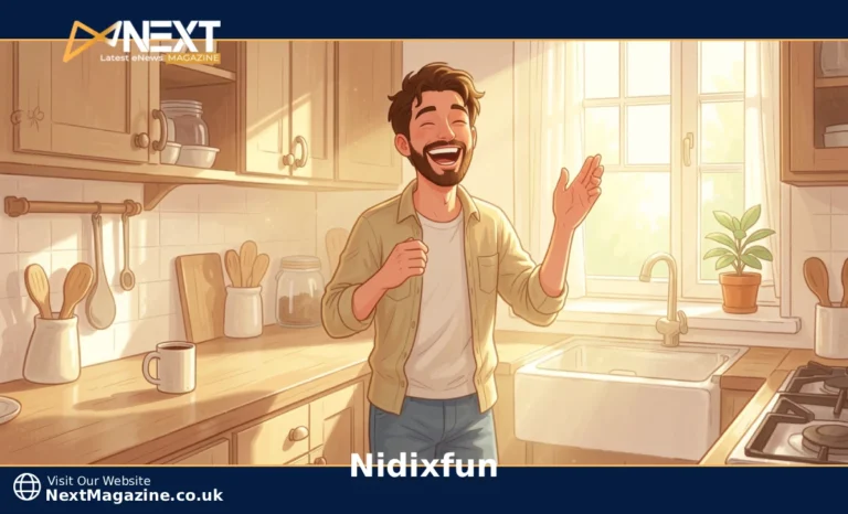 Happy adult enjoying a playful moment at home representing the concept of Nidixfun and playful living