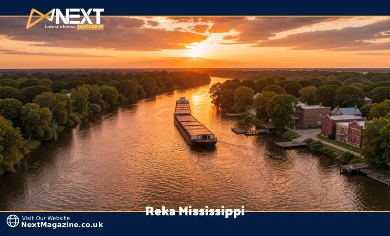 Reka Mississippi: The Mighty River That Shaped a Nation Aerial view of the Reka Mississippi River flowing through the American heartland at golden hour