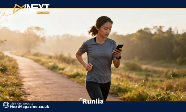 Person running outdoors while tracking workout on a smart fitness app like Runlia