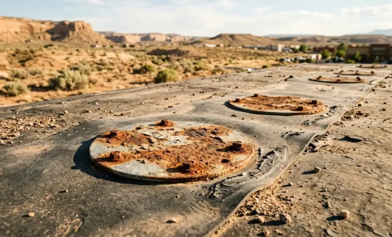 Corroded roof attachment plates causing surface instability needing roof repair in St. George