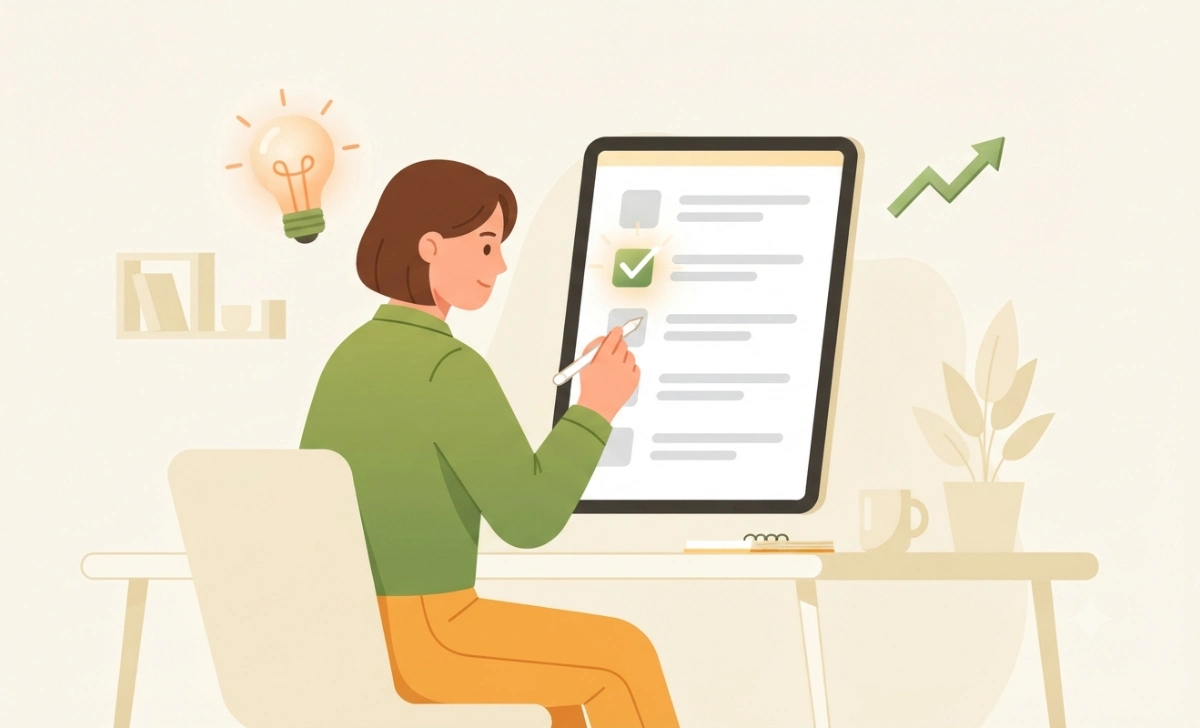 Motivation Definition: Meaning, Types, Importance, Theories, and Real-Life Examples - Lifestyle - Next Magazine Illustration of a person tracking goals and building habits to improve motivation