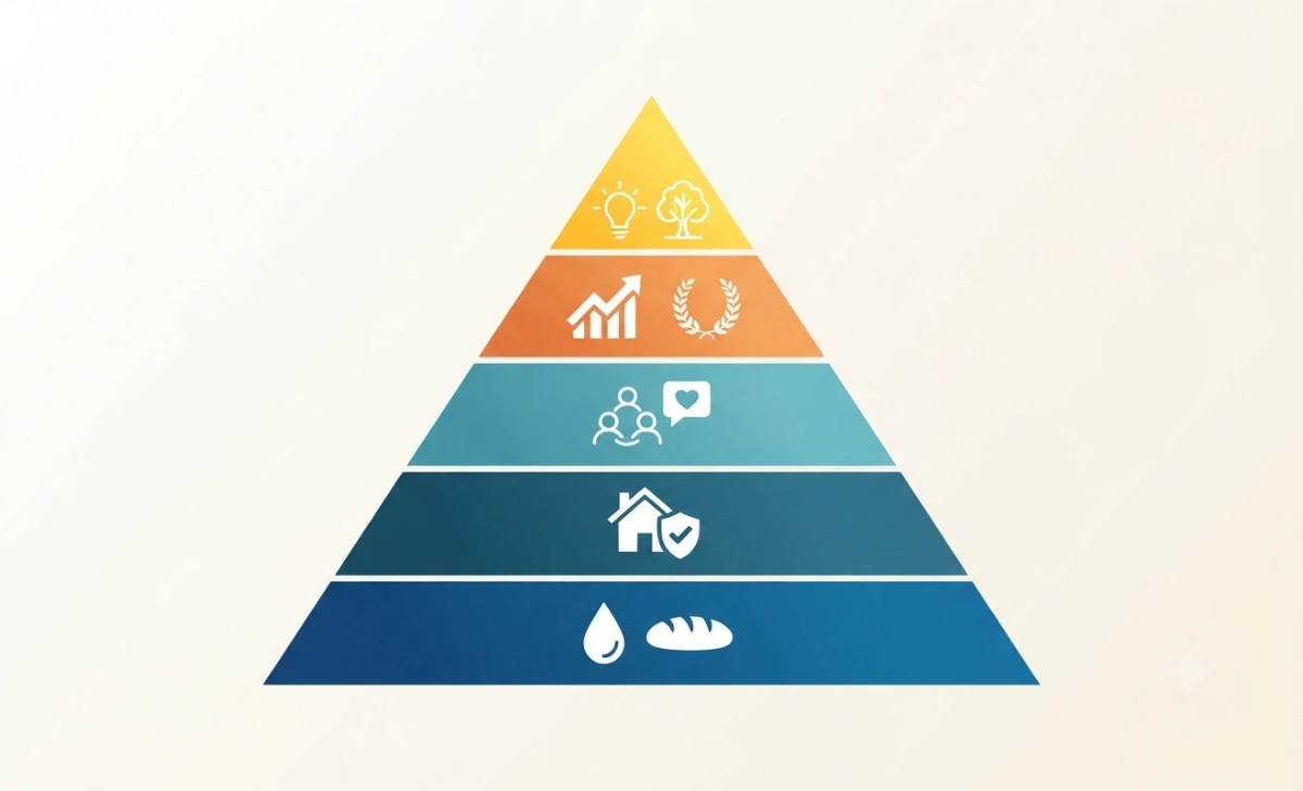 Motivation Definition: Meaning, Types, Importance, Theories, and Real-Life Examples - Lifestyle - Next Magazine Pyramid diagram representing Maslow's hierarchy of needs and motivation theory